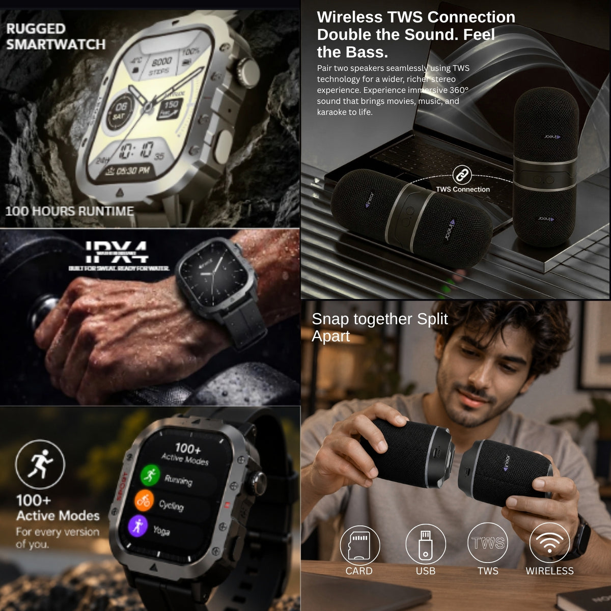 INWATCH+ + SPLIT 10W SPEAKER COMBO