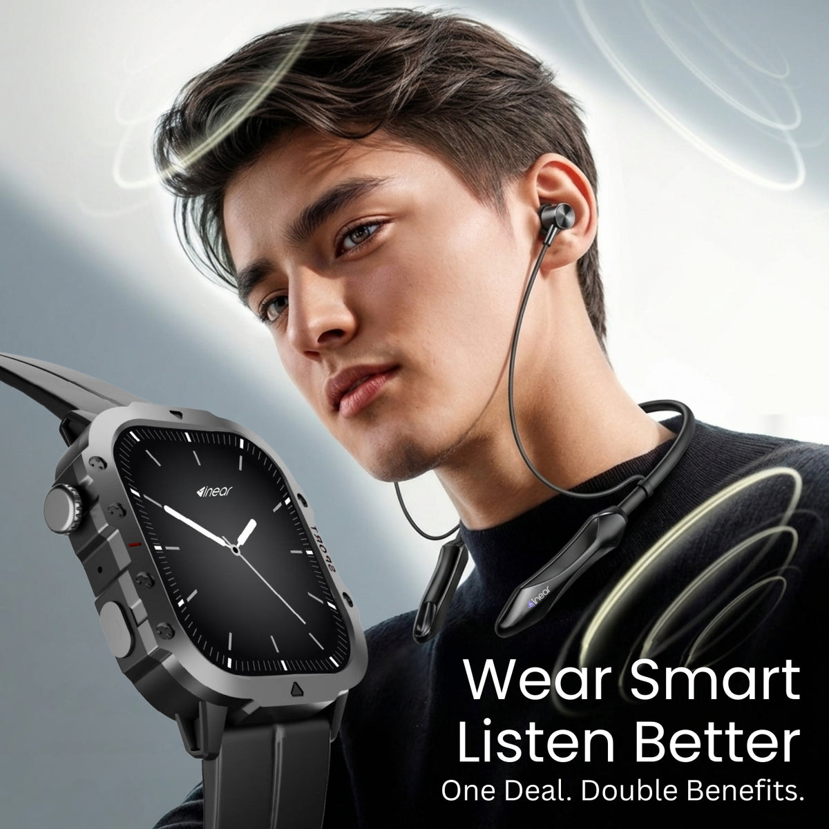 Inwatch + DJ M7 Neckband Combo offer
