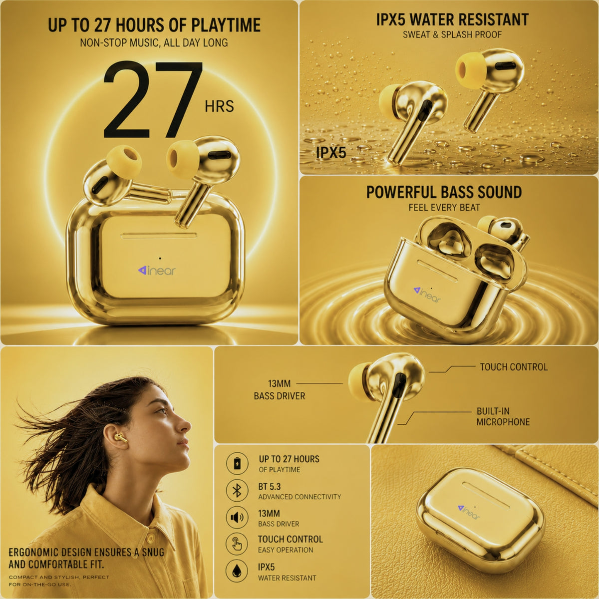 Inear T2 Plus Wireless Earbuds